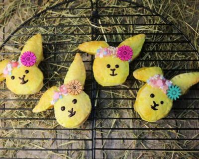Vanille-Blätterteig-Osterhasen