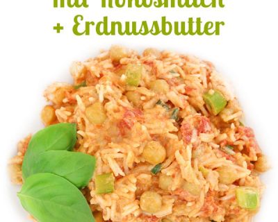 Veganes Curry mit Reis und Kichererbsen