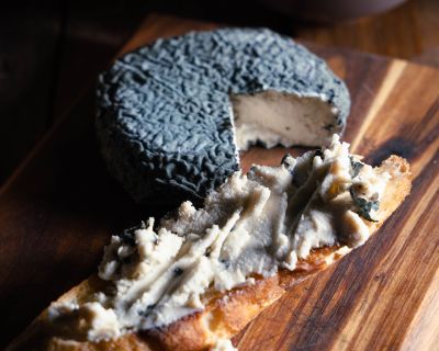 Blumenblau – Veganer Blauschimmelkäse auf Blumenkohlbasis