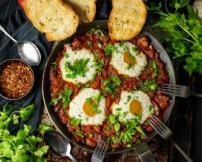 Shakshuka, israelisches Frühstück – veganisiert