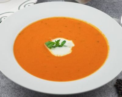 Cremig herzhafte einfache Tomaten – Kokos Suppe