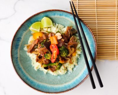 Gemüsewok mit Seitan nach Szechuan-Art