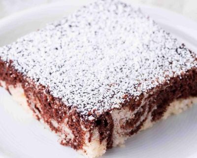 Veganer Marmor Blechkuchen (großes Backblech)
