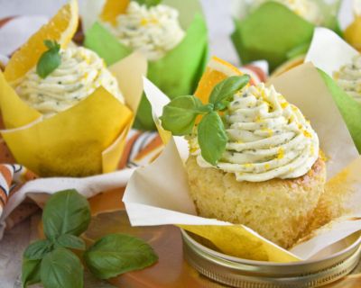 Basilikum-Orangen-Cupcakes – Summer Time!