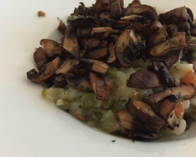 Risi Bisi mit Champignons