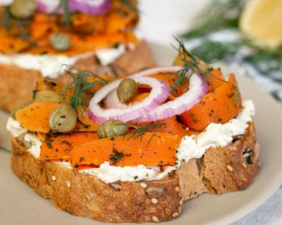 Veganer Lachs – einfaches & schnelles Karottenlachs Rezept