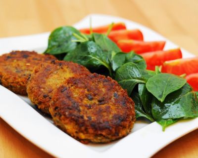 Saftige Grünkernlaibchen