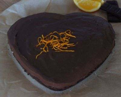 Veganer Spekulatius – Schoko – Kuchen mit Orangenabrieb