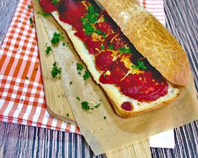 Veganes Meatball-Sandwich