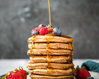 Vollwertige Vegane Protein Pancakes