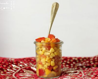 Indischer Mais Snack – Spicy Corn Chaat