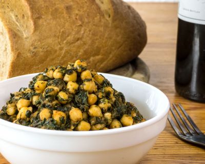 Spanische Kichererbsen mit Spinat