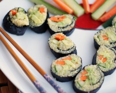 Schnelles Quinoa-Sushi