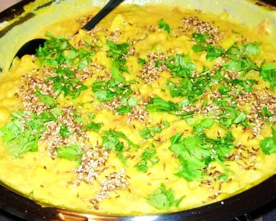 Kartoffel-Curry mit Kochbananen