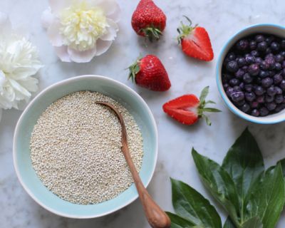 Quinoa-Heidelbeer-Porridge