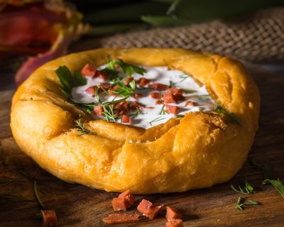 Lángos – vegan – nach ungarischem Originalrezept
