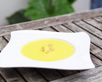 Exotische Spargelcremesuppe