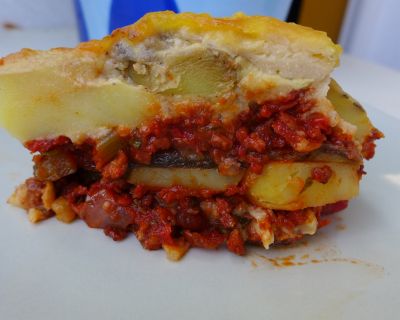 Moussaka nach Jamie Oliver, veganisiert