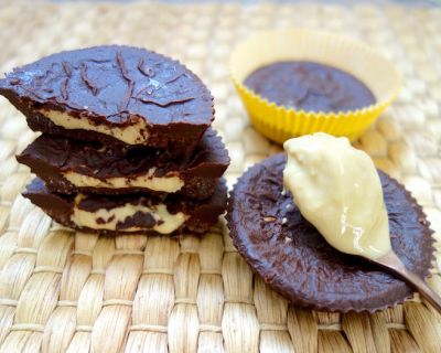 Mein neues Rezept zum Abnehmen: Schoko Mandelmus Cupcakes