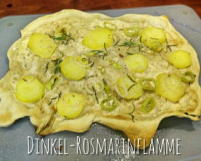 Dinkel-Rosmarinflamme
