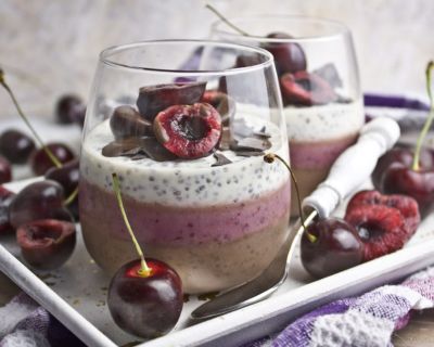 Schwarzwälderkirsch-Chia-Pudding