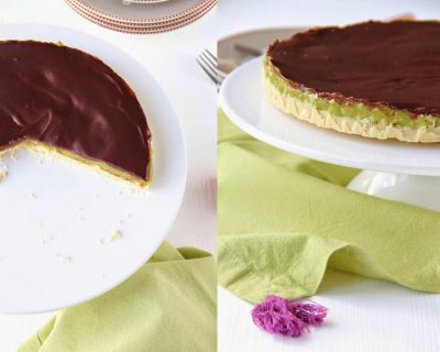 Feine Schokoladentarte mit Avocadocreme