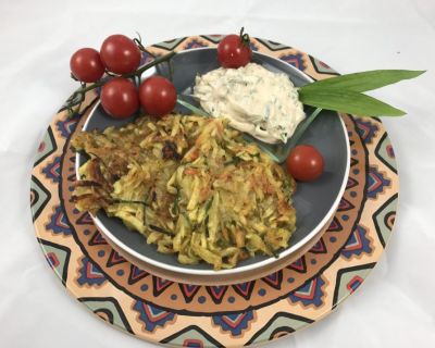 Rösti mit Kräuterquark