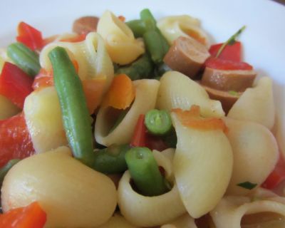 Minestrone (mit Tofu-Wurst)