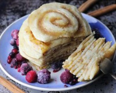 Zimtkreisel Pancakes – einfach und duftend lecker