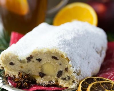 Veganer Stollen mit Marzipan