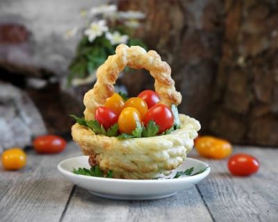 Osternest aus Blätterteig