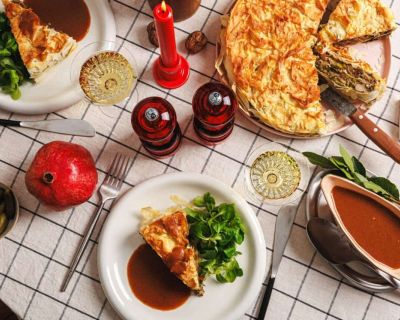 Pilzstrudel mit Maronen & Lauch