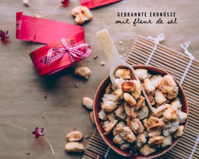 Gebrannte Erdnüsse mit Fleur de Sel