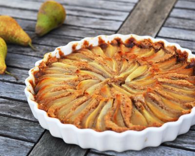 karamellisierte Birnentarte