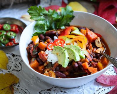 Süßkartoffel-Gemüse-Chili für die ganze Familie