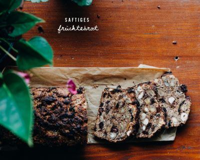 Saftiges Früchtebrot | süß & lecker, ganz ohne Zucker & Fett