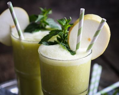 Birnen-Ingwer-Smoothie mit Minze