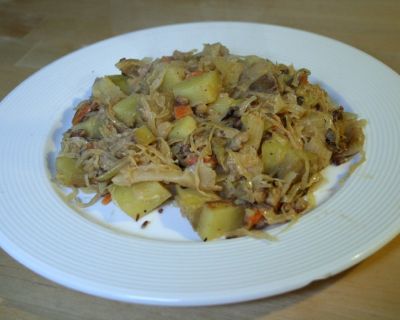 Sauerkraut-Kartoffelpfanne