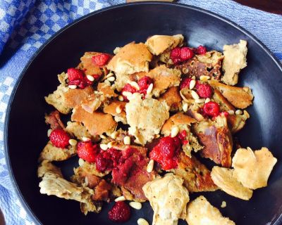 zuckerfreier Kaiserschmarrn mit Liebe veganisiert