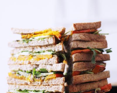 sommerliches Kürbis Sandwich