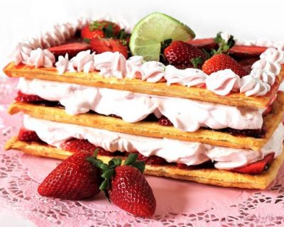 Erdbeersahnekuchen