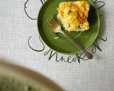 Orangen-Schnecken mit Kurkuma-Ingwer-Streuseln