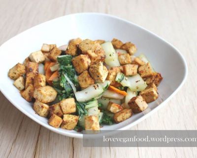 Thai-Tofu mit Pak Choi