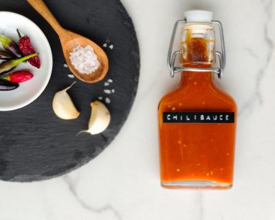 Feurige, selbst gemachte Chilisauce