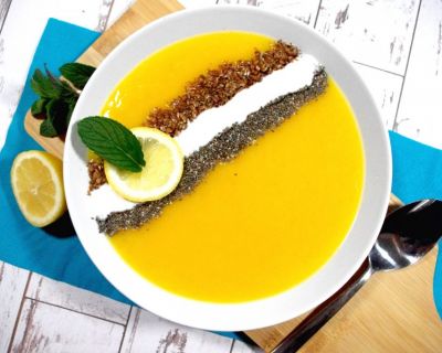 Pfirsich-Süppchen mit Hafer