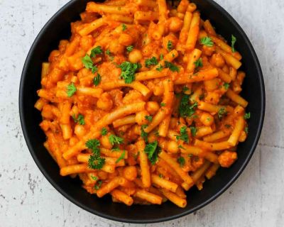Pasta e Ceci (Italienisches Rezept für Nudeln mit Kichererbsen)