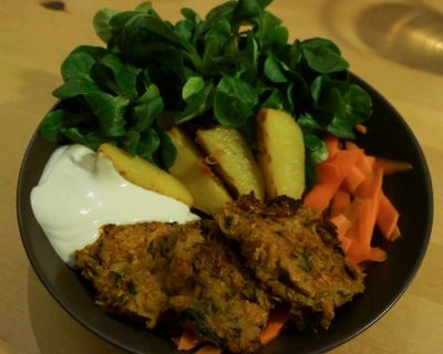 Kürbis-Falafel-Bowl