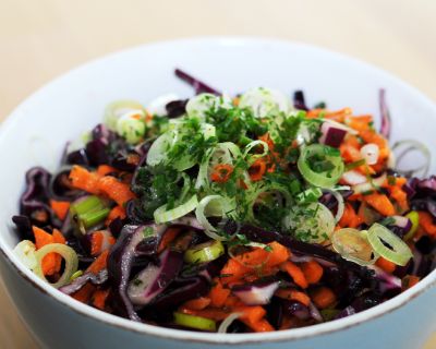Karotten-Rotkrautsalat