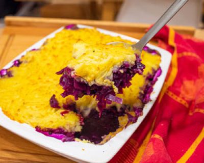 Rotkohl mit Kartoffelkruste