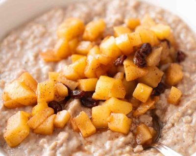 Veganer Apfel-Zimt-Porridge